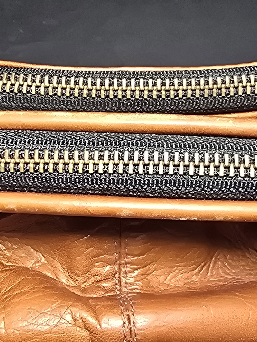 Frye Clutch Mens Small Brown Leather Zip Travel Toiletry Dopp Kit Bag Pouch - Picture 11 of 15